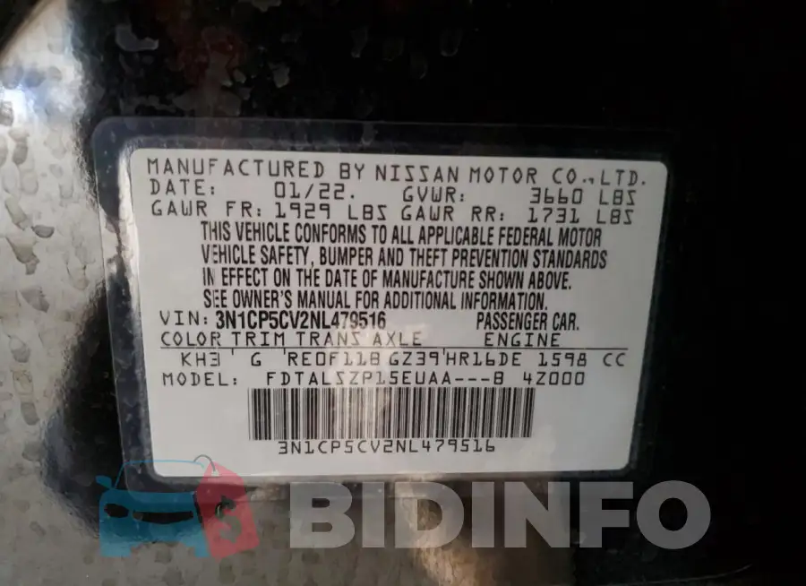 3N1CP5CV2NL479516 Photo# 12