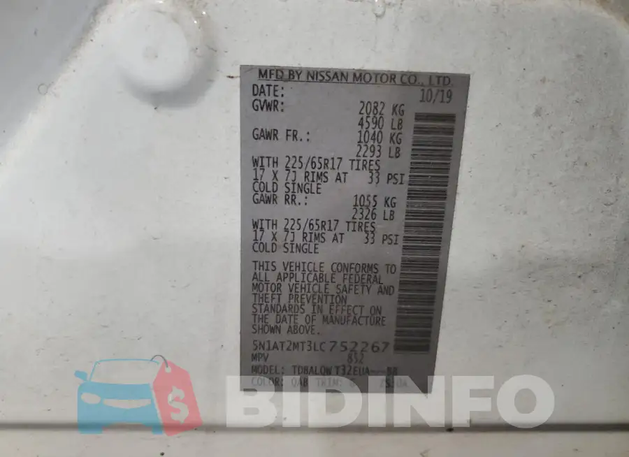 5N1AT2MT3LC752267 Photo# 13