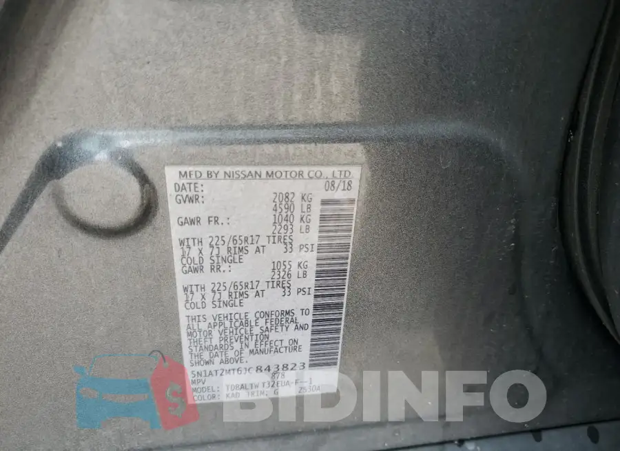 5N1AT2MT6JC843823 Photo# 13