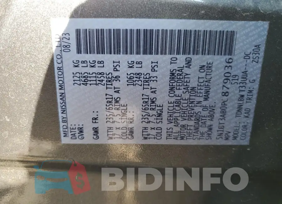 5N1BT3AB0PC879036 Photo# 13