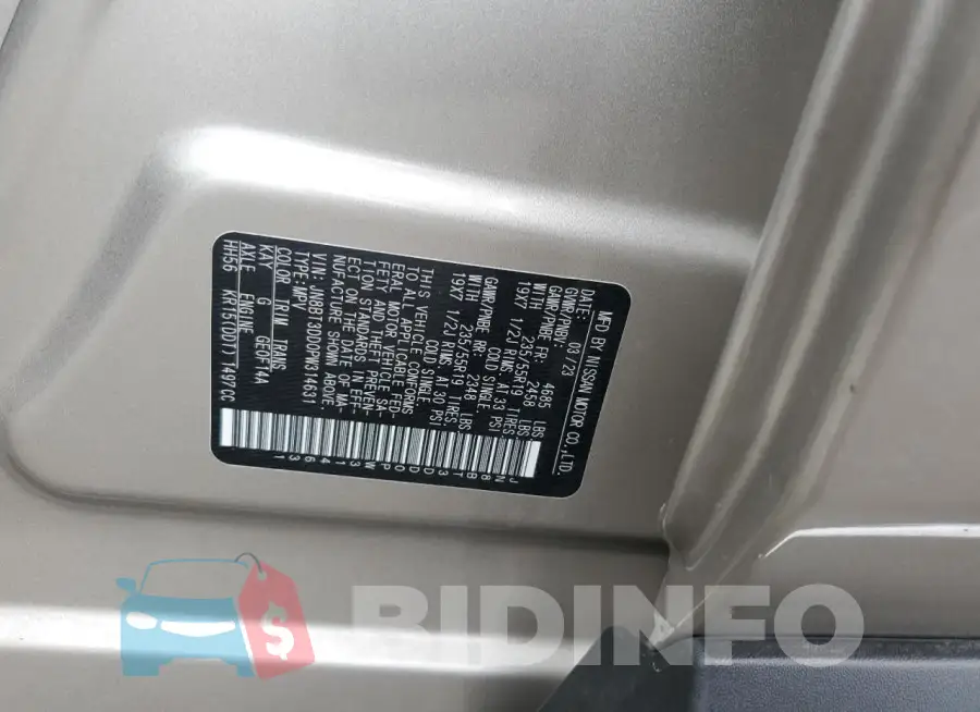 JN8BT3DD0PW314631 Photo# 13