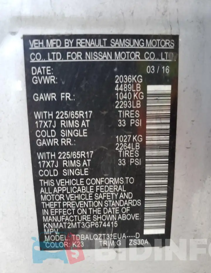KNMAT2MT3GP674415 Photo# 13