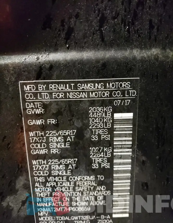 KNMAT2MT7HP608659 Photo# 13
