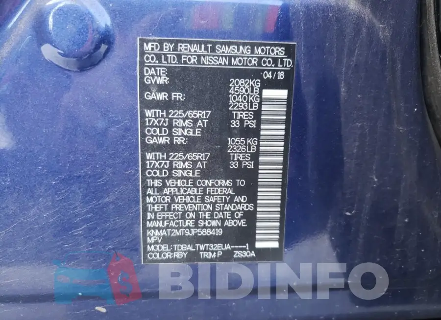 KNMAT2MT9JP588419 Photo# 13