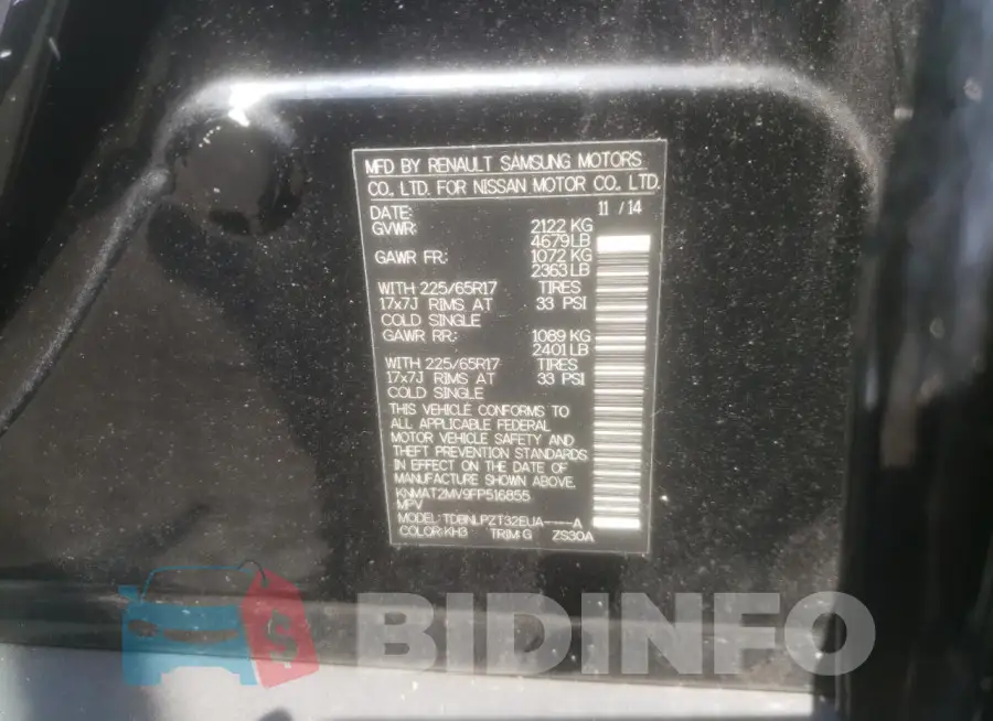 KNMAT2MV9FP516855 Photo# 12