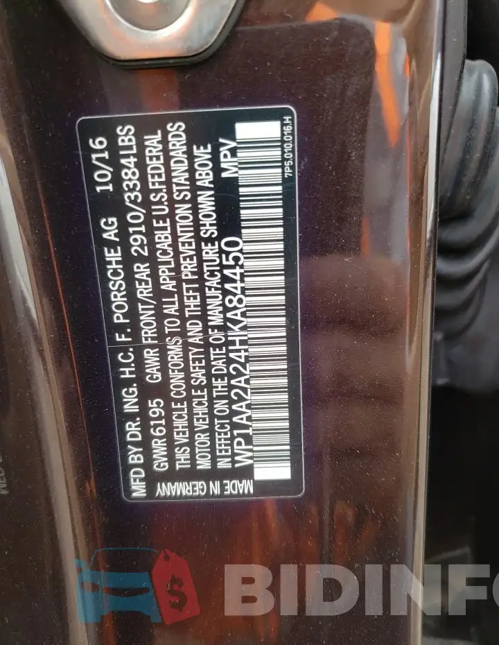 WP1AA2A24HKA84450 Photo# 13