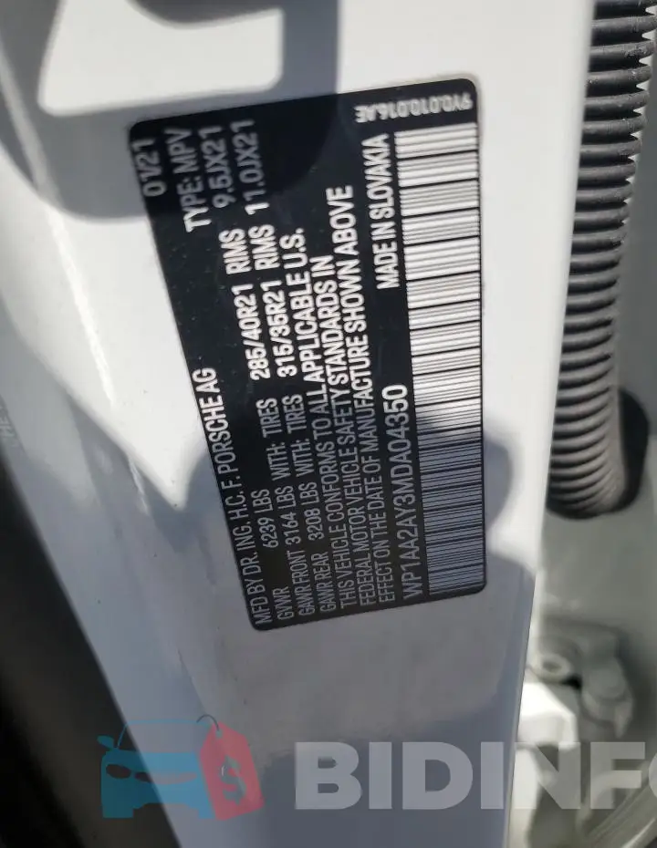 WP1AA2AY3MDA04350 Photo# 13