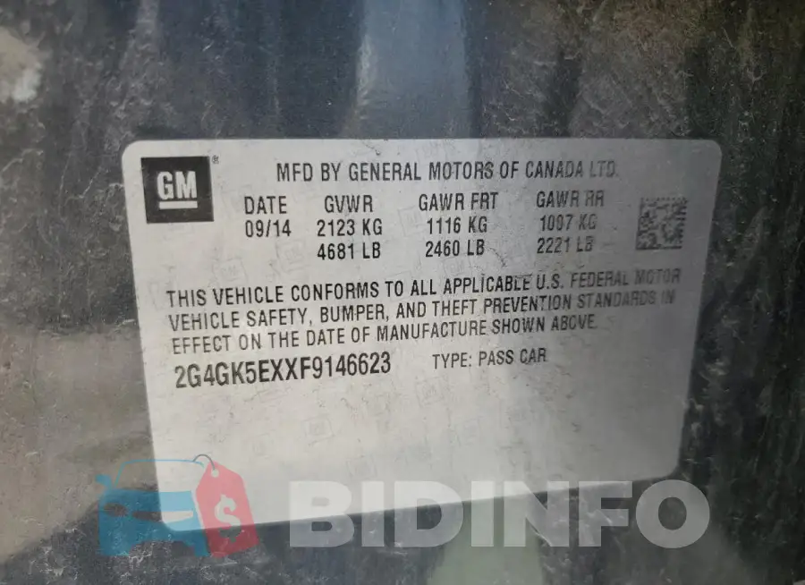 2G4GK5EXXF9146623 Photo# 12