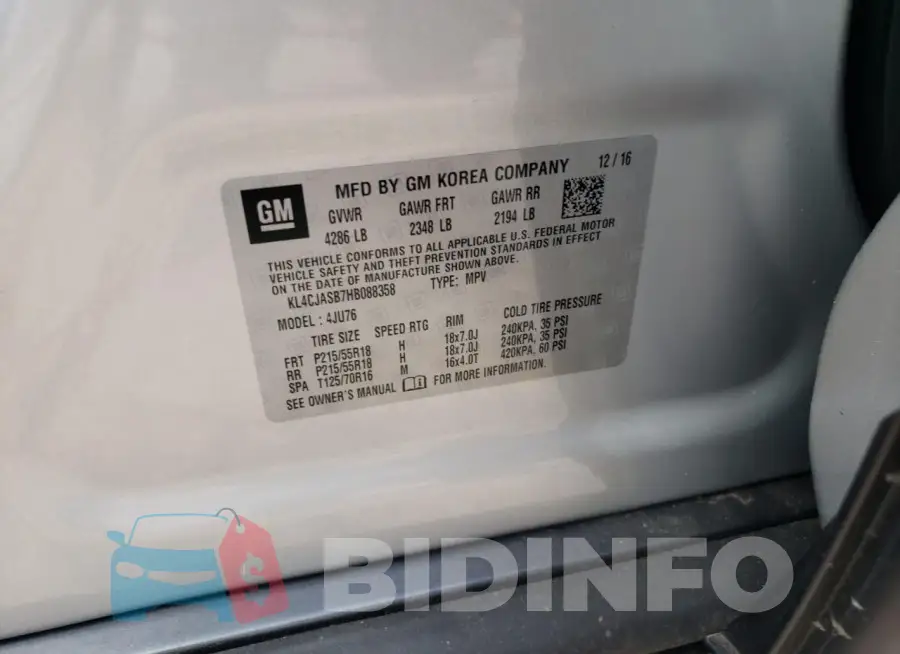 KL4CJASB7HB088358 Photo# 13