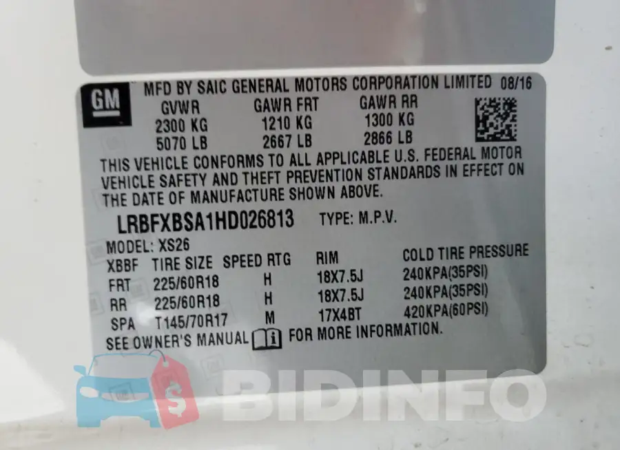 LRBFXBSA1HD026813 Photo# 14