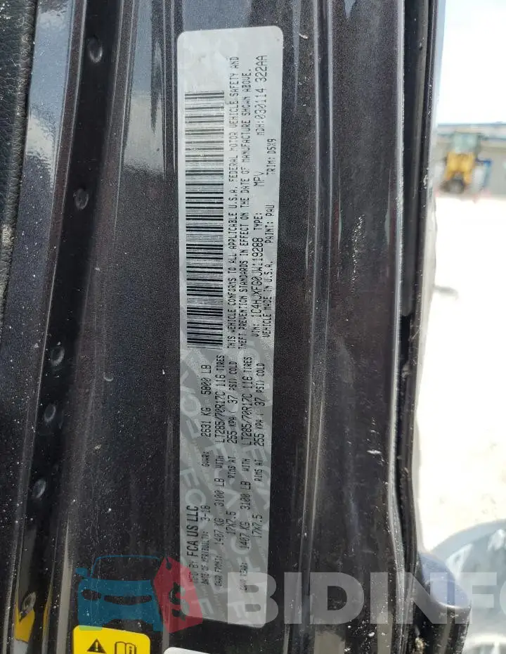 1C4HJXFG0JW119288 Photo# 13