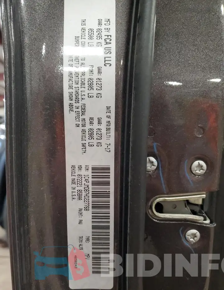 1C4PJMDB7HD227768 Photo# 13