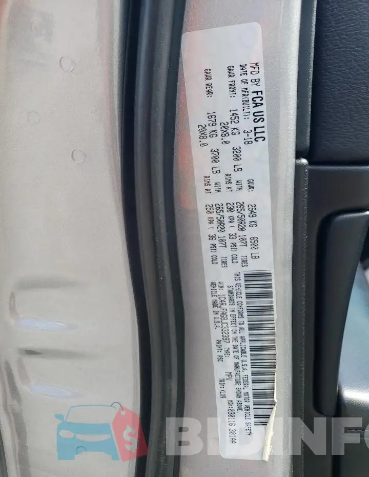 1C4RJFAG8JC332397 Photo# 13