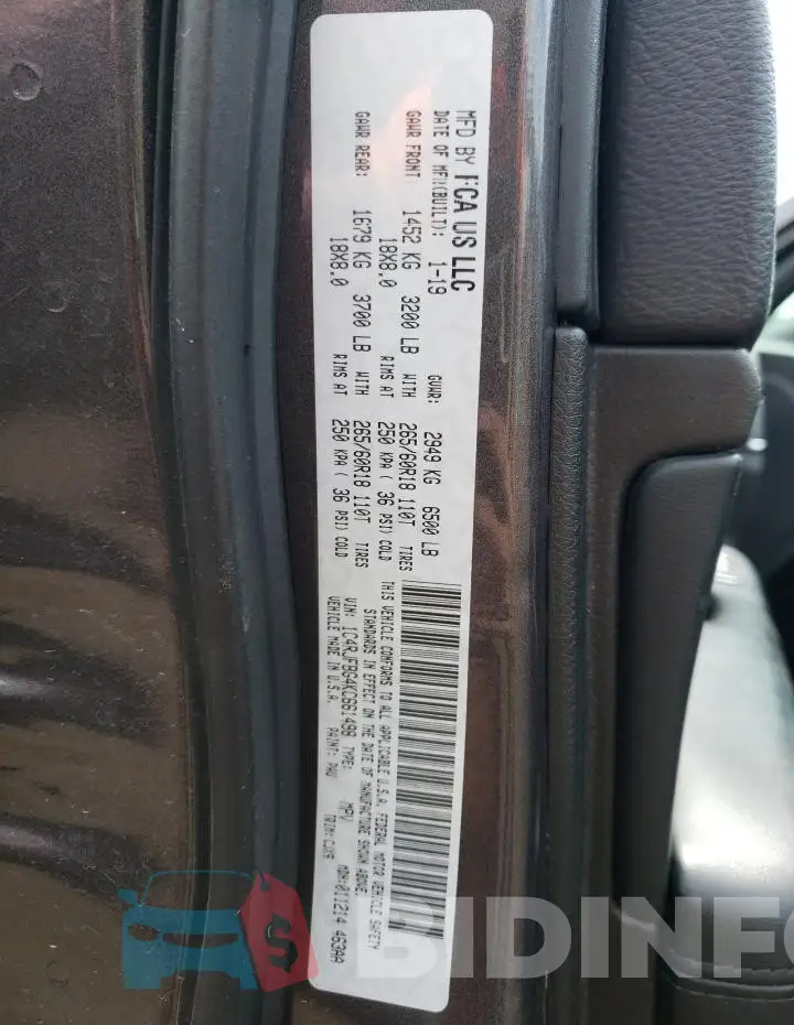 1C4RJFBG4KC661498 Photo# 13