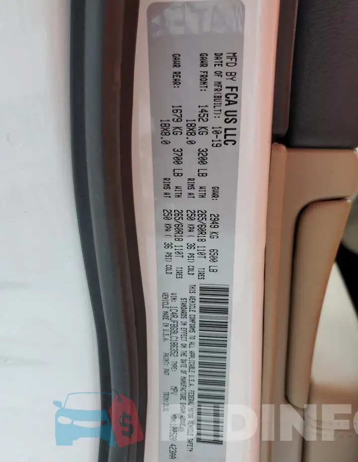 1C4RJFBG9LC186352 Photo# 14