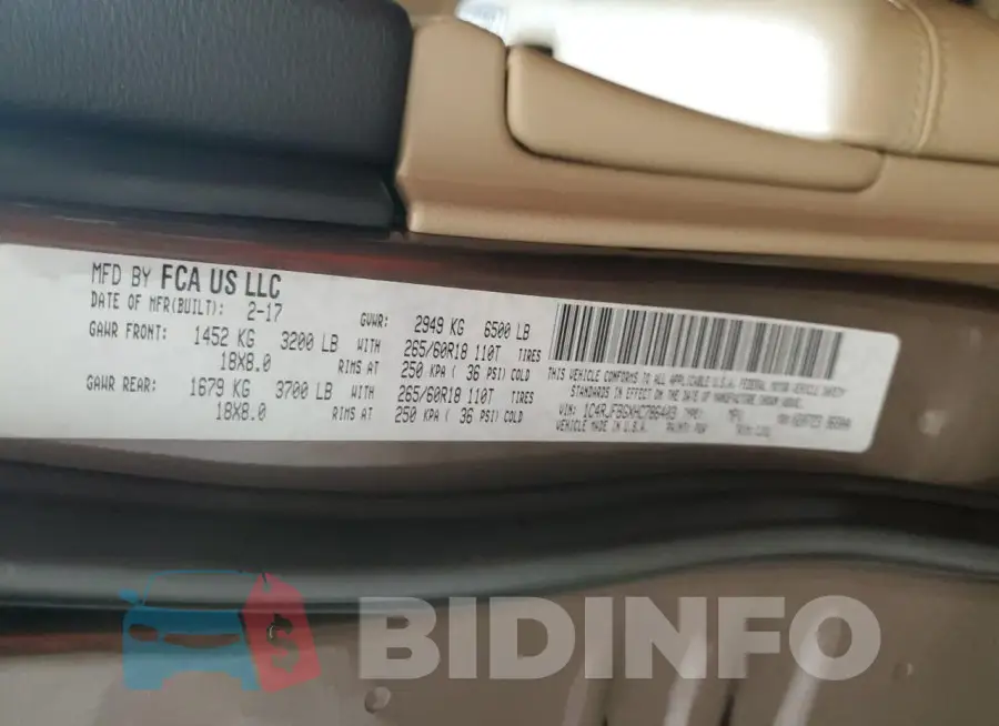 1C4RJFBGXHC786403 Photo# 14