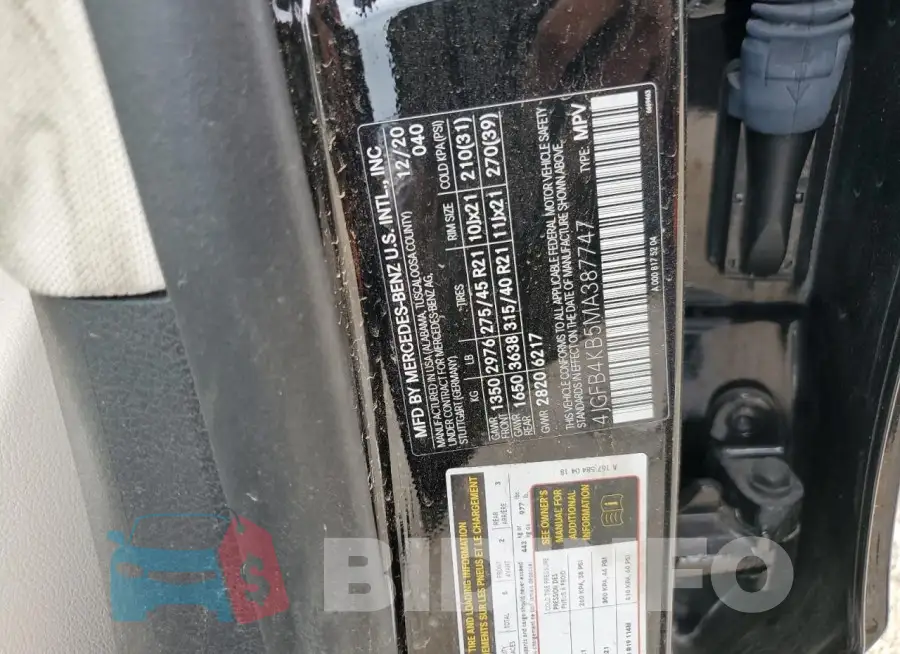 4JGFB4KB5MA387747 Photo# 14