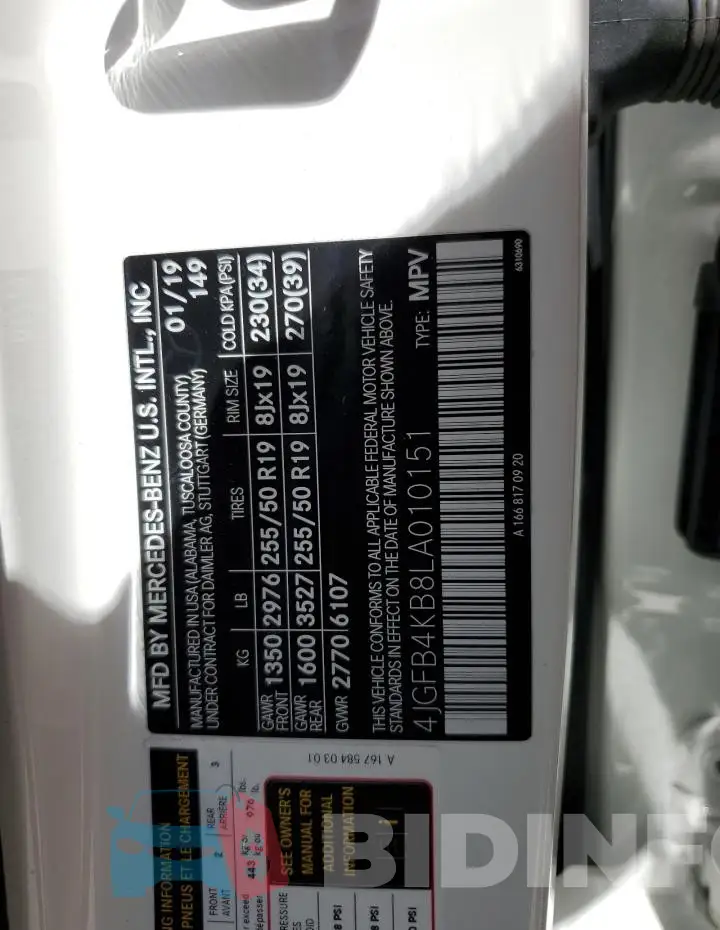 4JGFB4KB8LA010151 Photo# 13