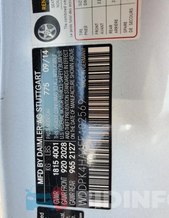 WDDPK4HA4FF102569 Photo# 12
