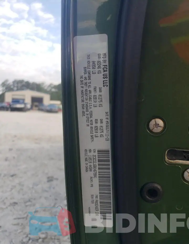 2C3CDZJG6KH679941 Photo# 12