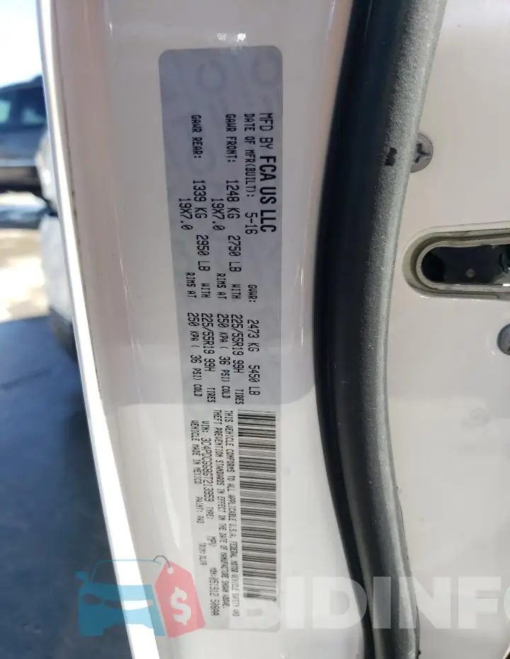 3C4PDCGG8GT213959 Photo# 13