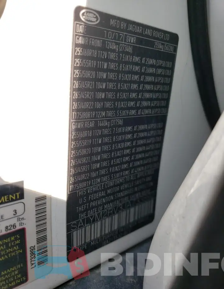 SALYM2RV3JA733892 Photo# 14