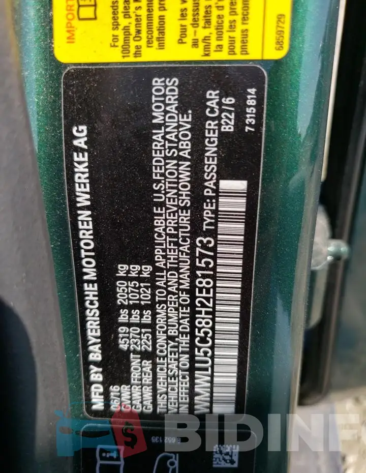 WMWLU5C58H2E81573 Photo# 13