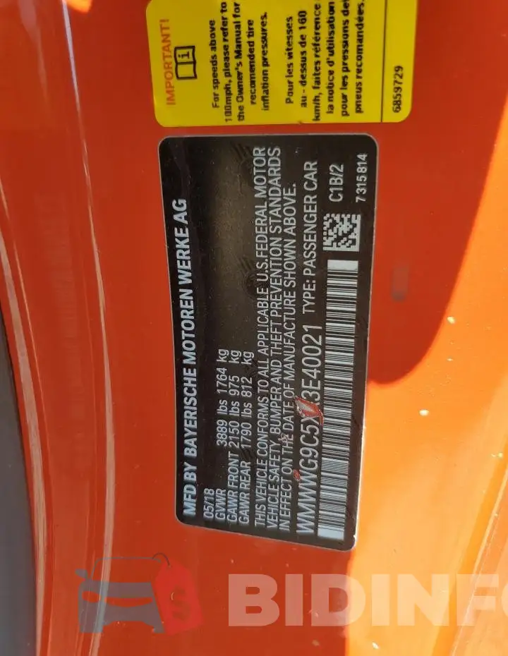 WMWWG9C5XK3E40021 Photo# 12