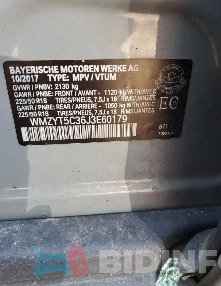 WMZYT5C36J3E60179 Photo# 12