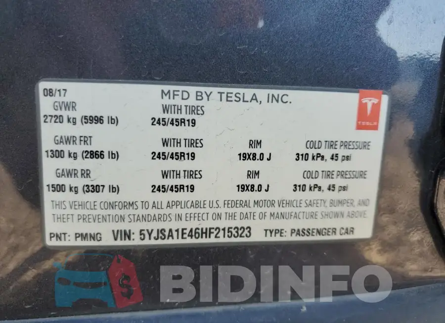 5YJSA1E46HF215323 Photo# 12