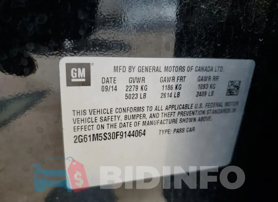 2G61M5S30F9144064 Photo# 12