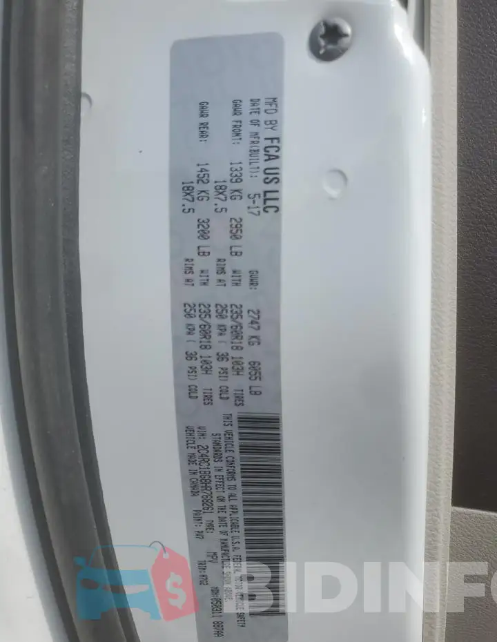 2C4RC1BG8HR768261 Photo# 14