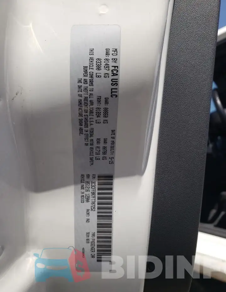 3C3CFFBR7FT707252 Photo# 12