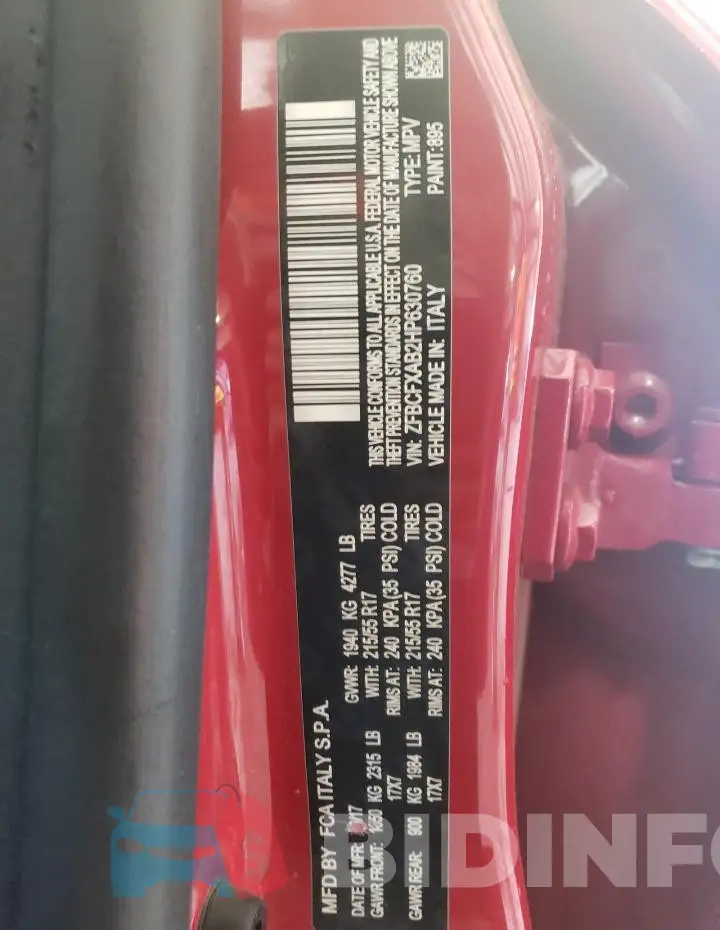 ZFBCFXAB2HP630760 Photo# 12
