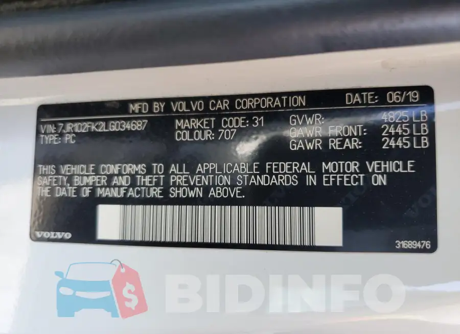 7JR102FK2LG034687 Photo# 13