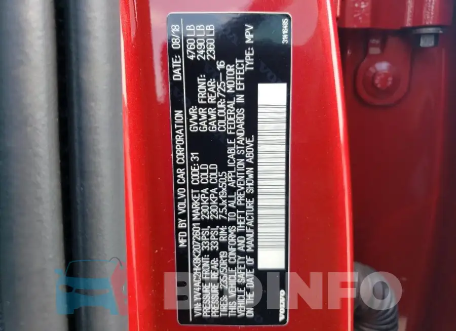 YV4AC2HK8K2072601 Photo# 13
