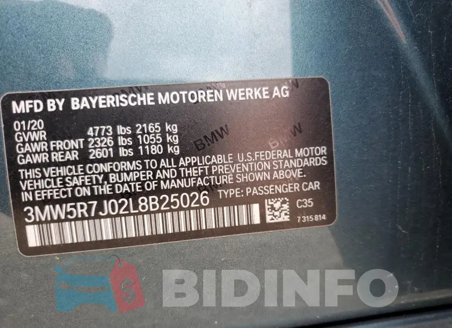 3MW5R7J02L8B25026 Photo# 13
