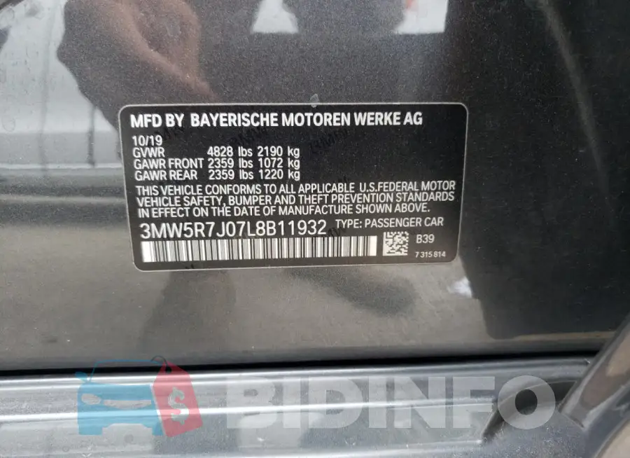 3MW5R7J07L8B11932 Photo# 12
