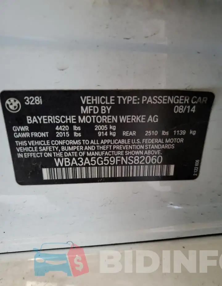 WBA3A5G59FNS82060 Photo# 12