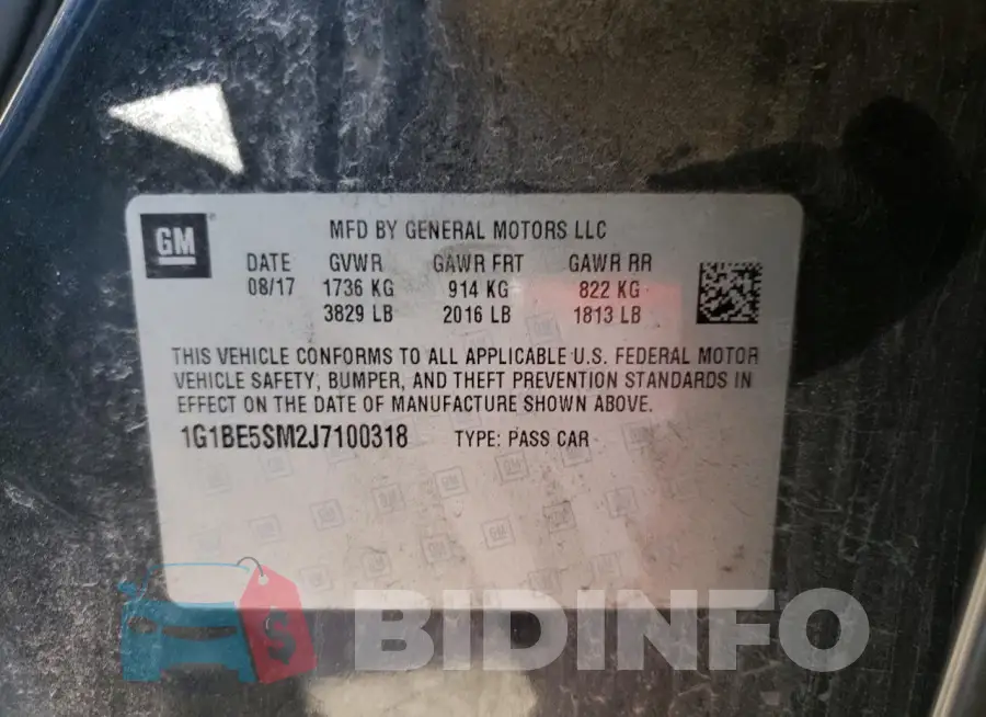 1G1BE5SM2J7100318 Photo# 10