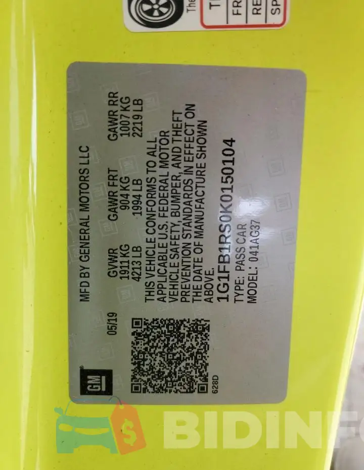 1G1FB1RS0K0150104 Photo# 12