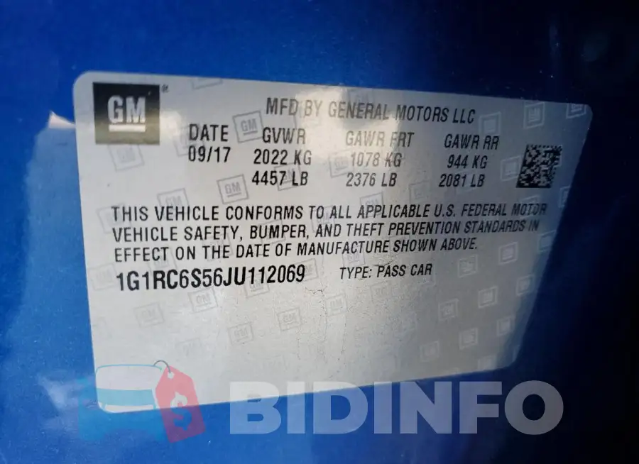 1G1RC6S56JU112069 Photo# 12
