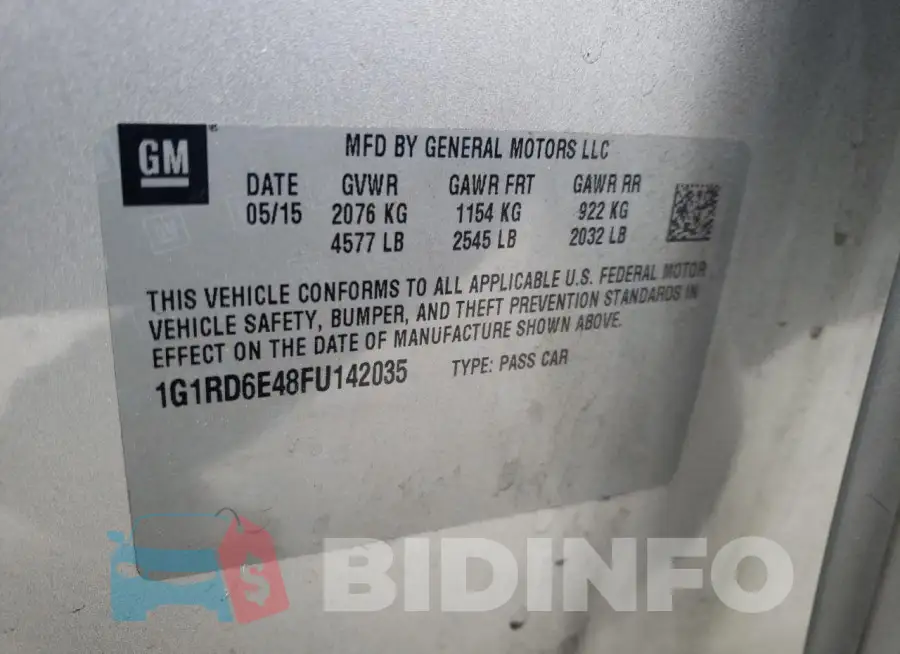 1G1RD6E48FU142035 Photo# 12