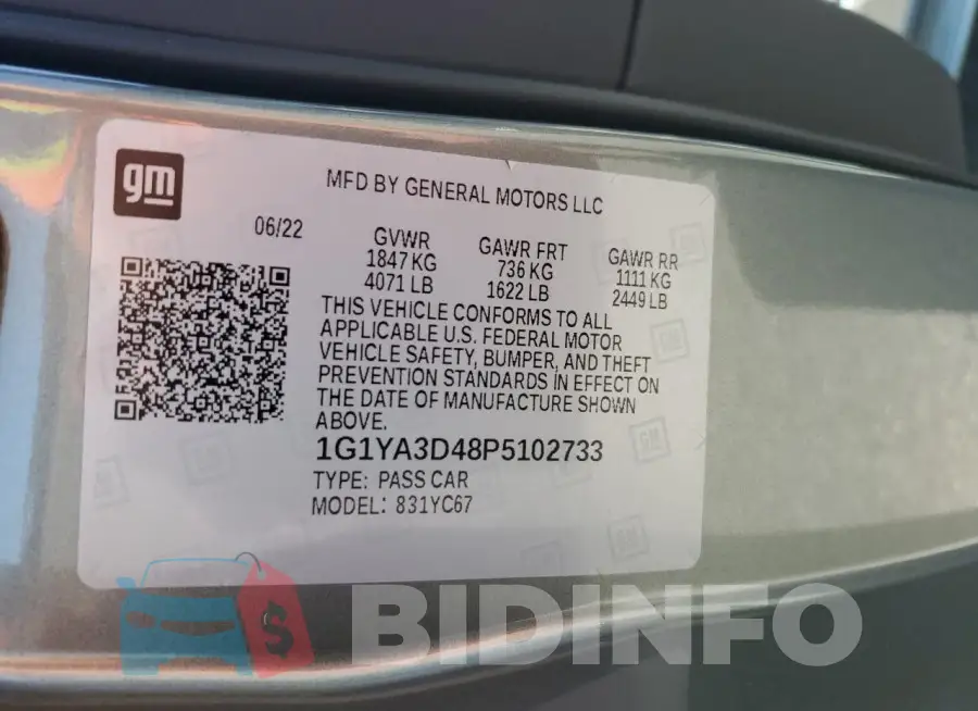 1G1YA3D48P5102733 Photo# 12