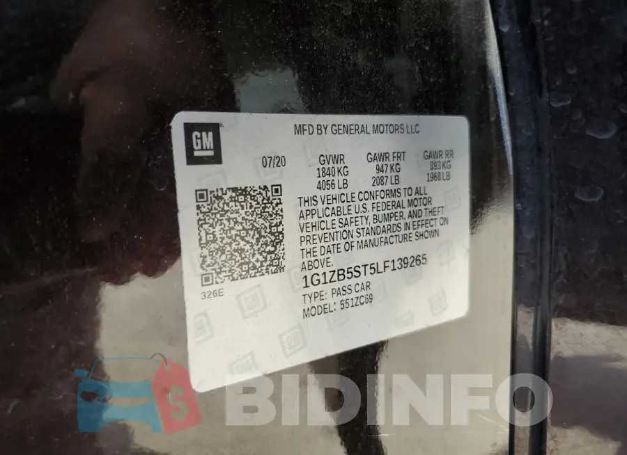 1G1ZB5ST5LF139265 Photo# 12
