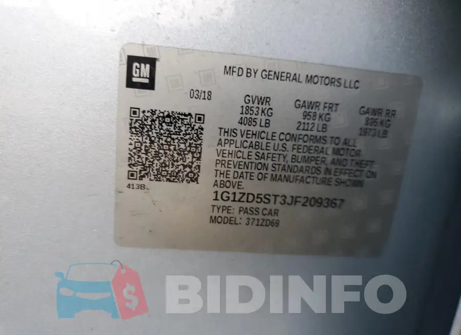1G1ZD5ST3JF209367 Photo# 12