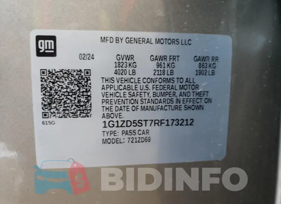 1G1ZD5ST7RF173212 Photo# 12