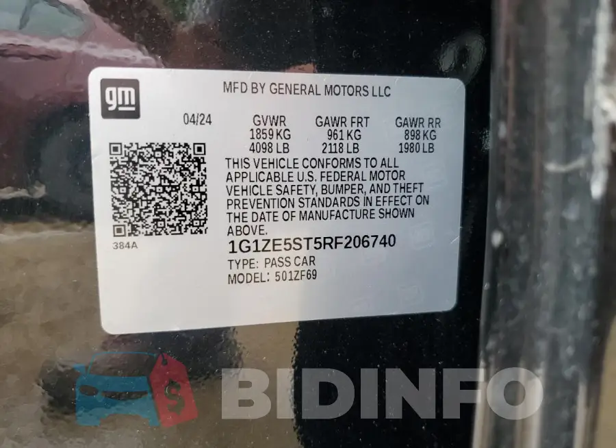 1G1ZE5ST5RF206740 Photo# 12