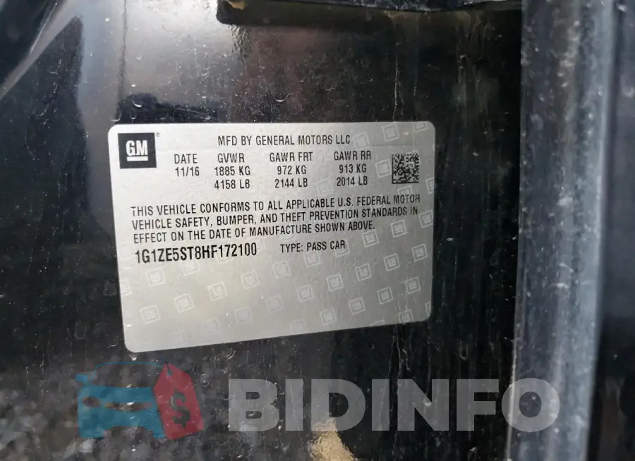 1G1ZE5ST8HF172100 Photo# 12