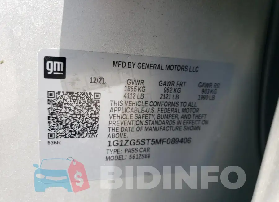 1G1ZG5ST5MF089406 Photo# 12